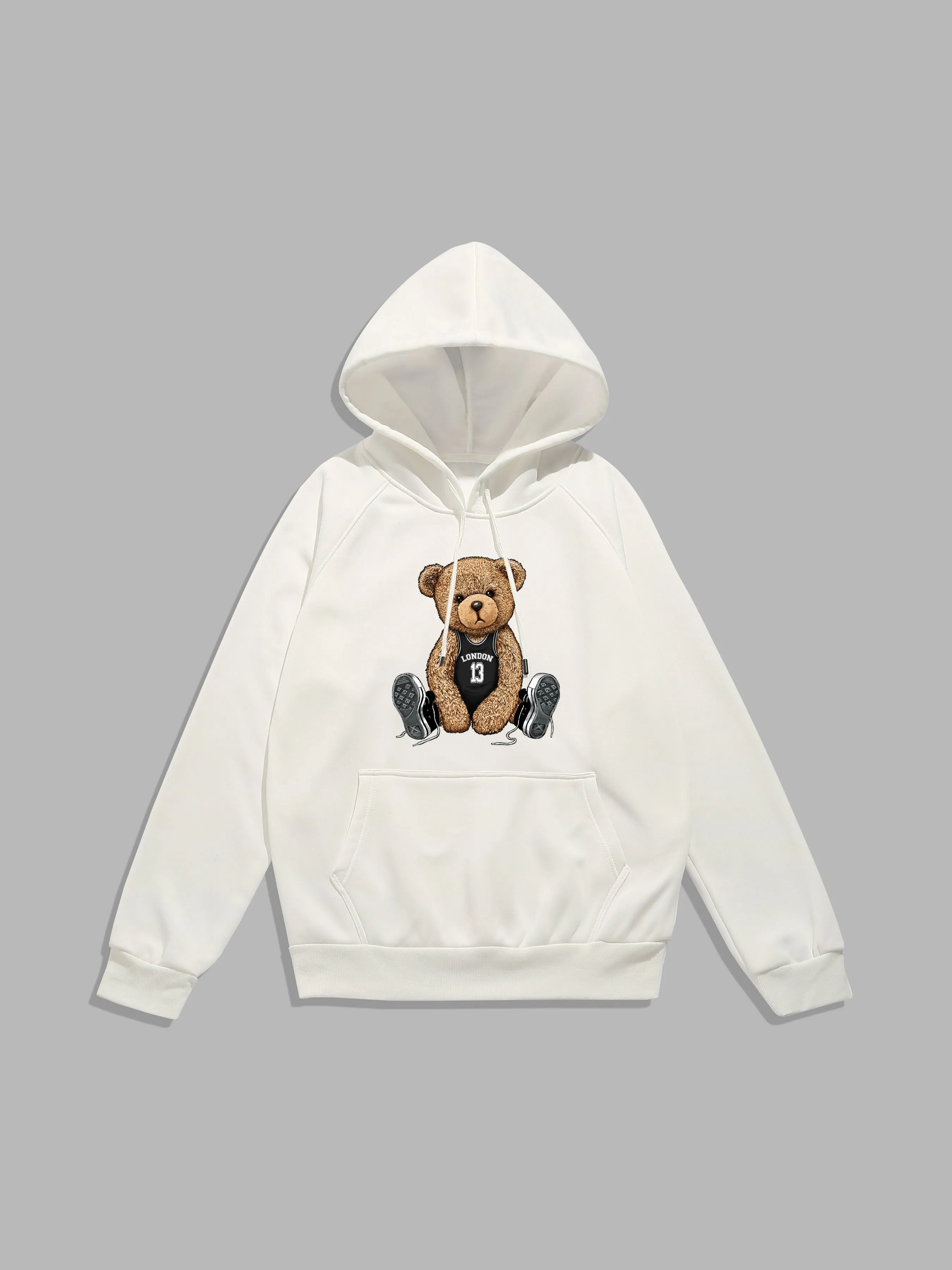 London Bear Print Hoodie