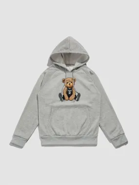 London Bear Print Hoodie