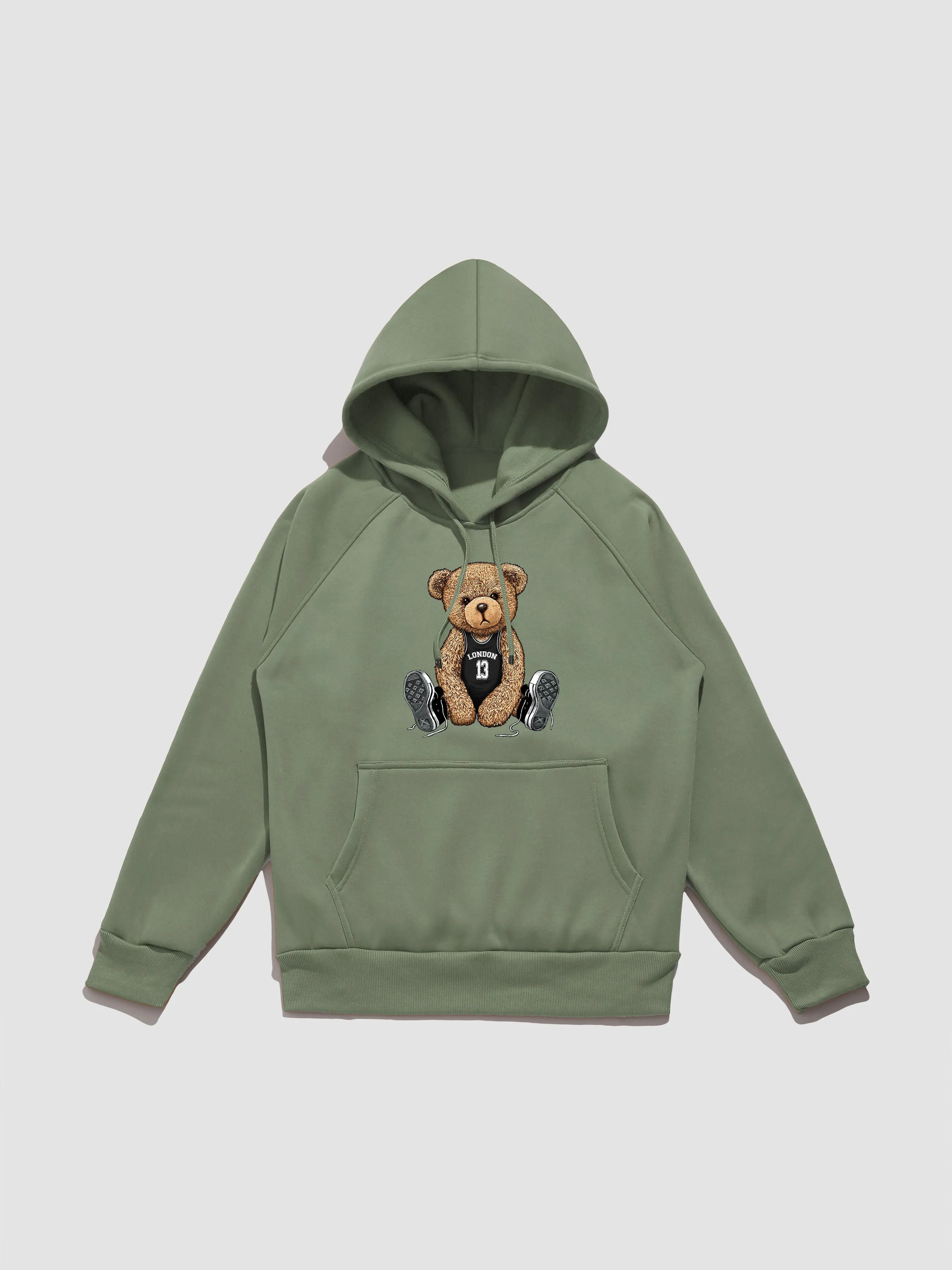 London Bear Print Hoodie