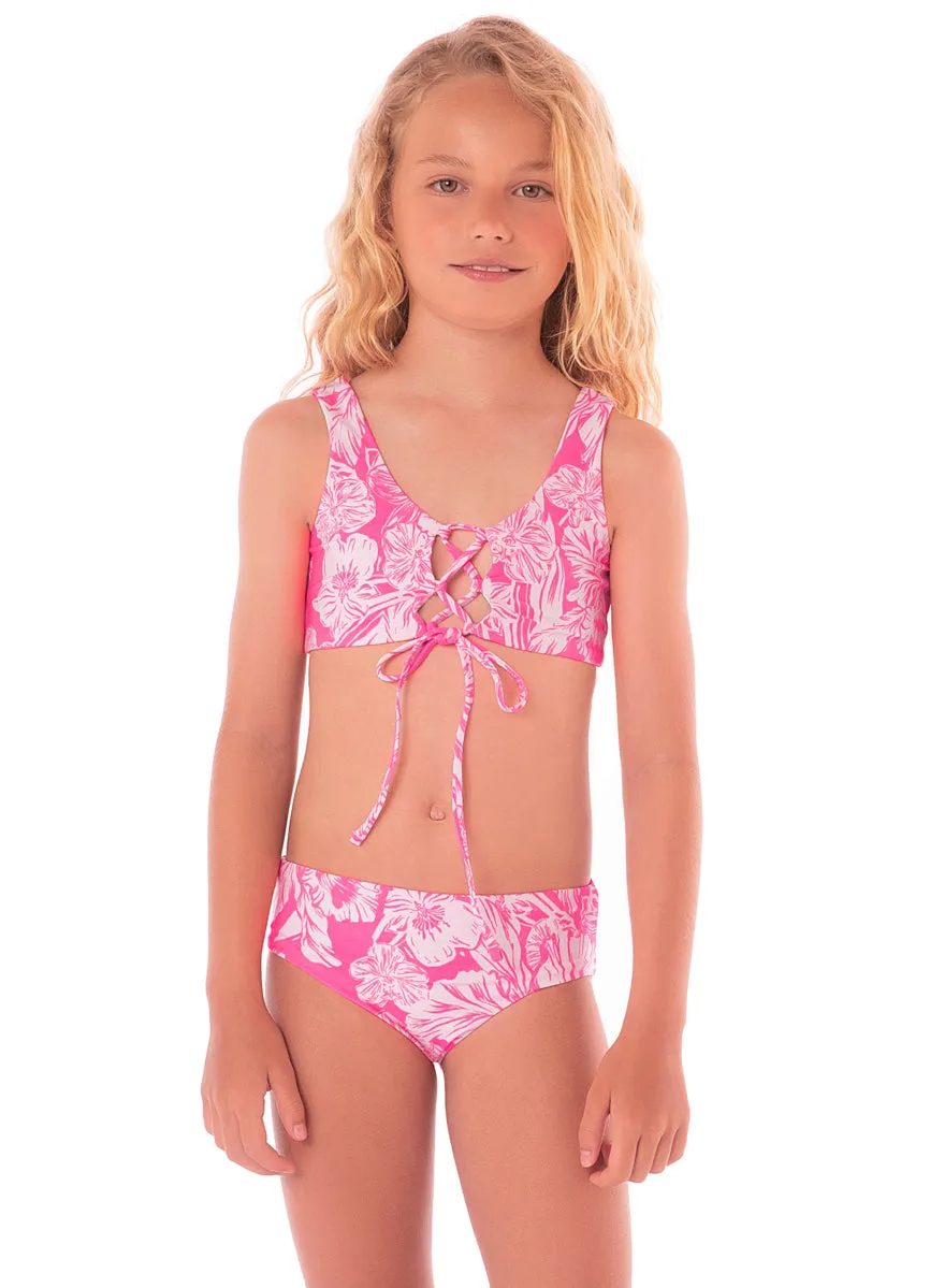 Maaji Pink Blossom Hoya Bikini Set Girls