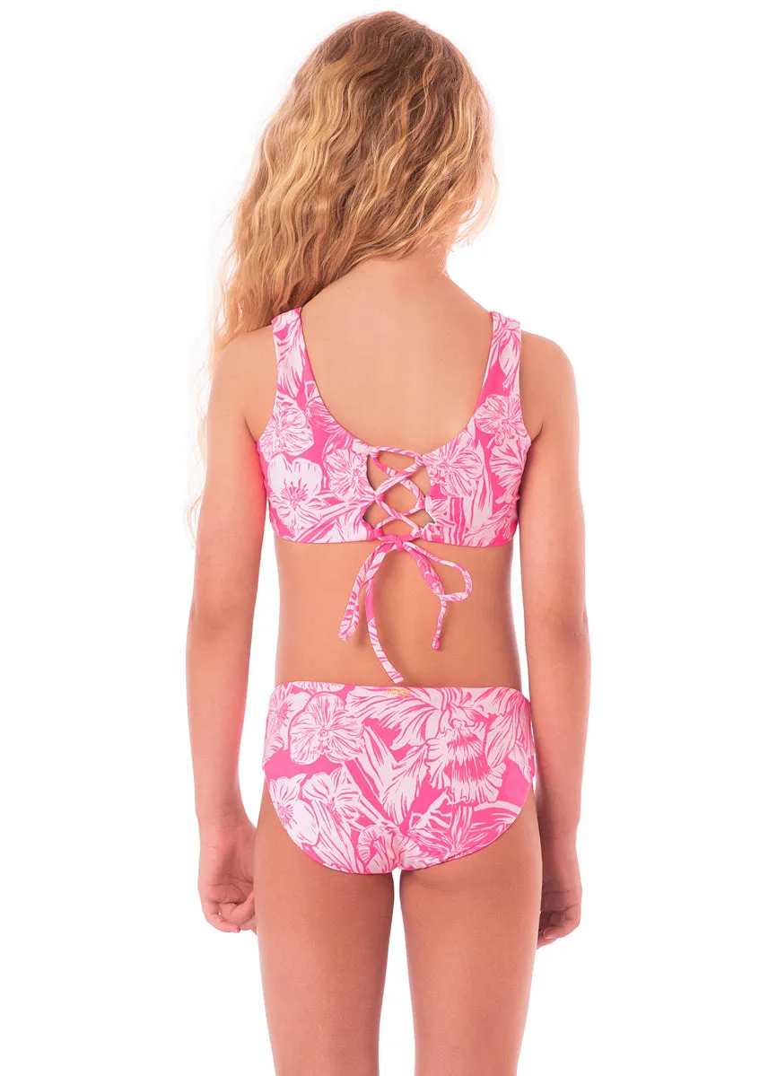 Maaji Pink Blossom Hoya Bikini Set Girls