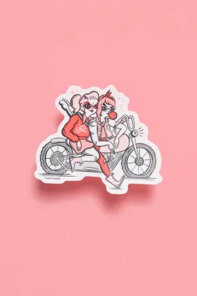 Moto Babes Sticker