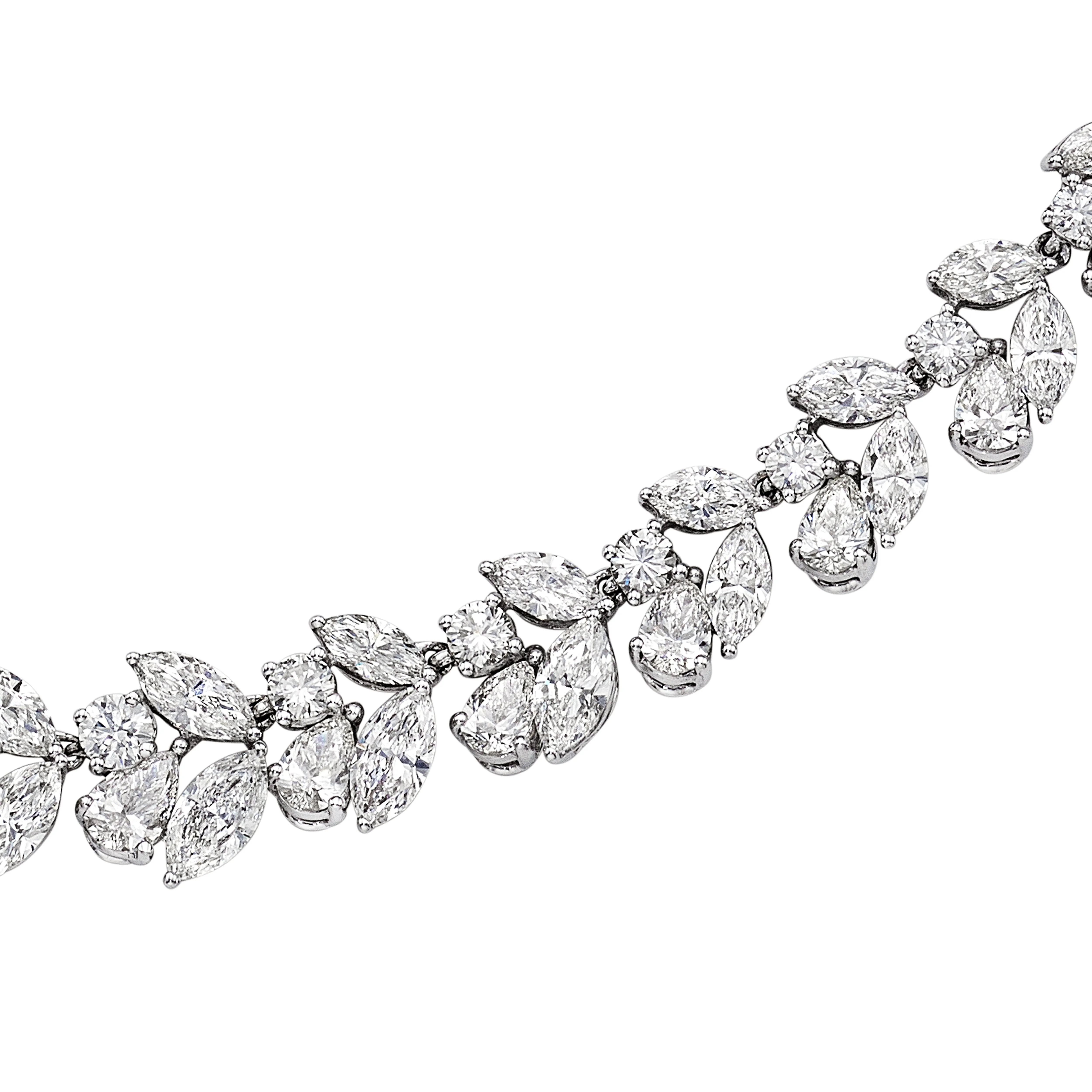 Multi Shape Diamond Necklace, 30 CT