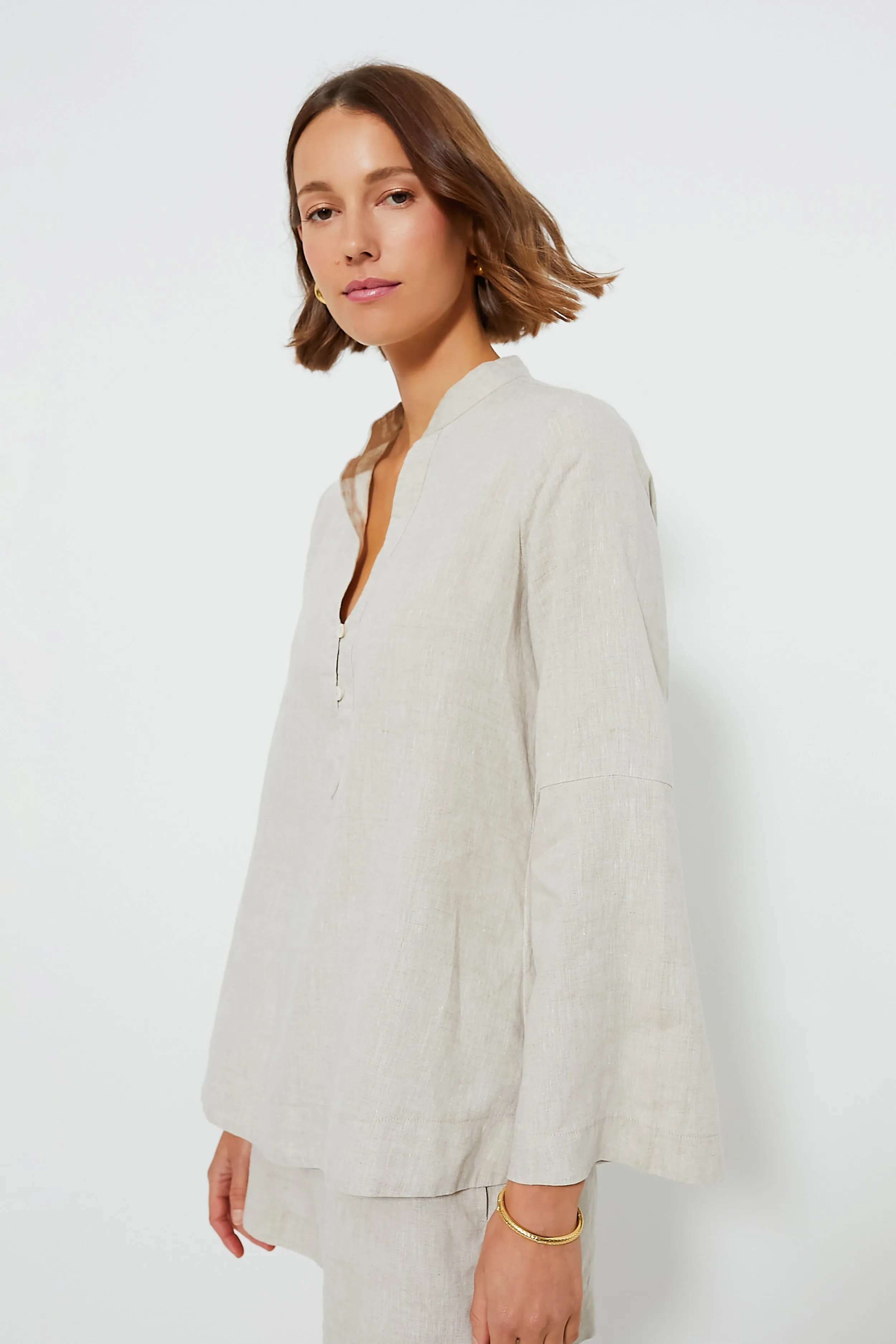 Natural Linen Tatum Popover