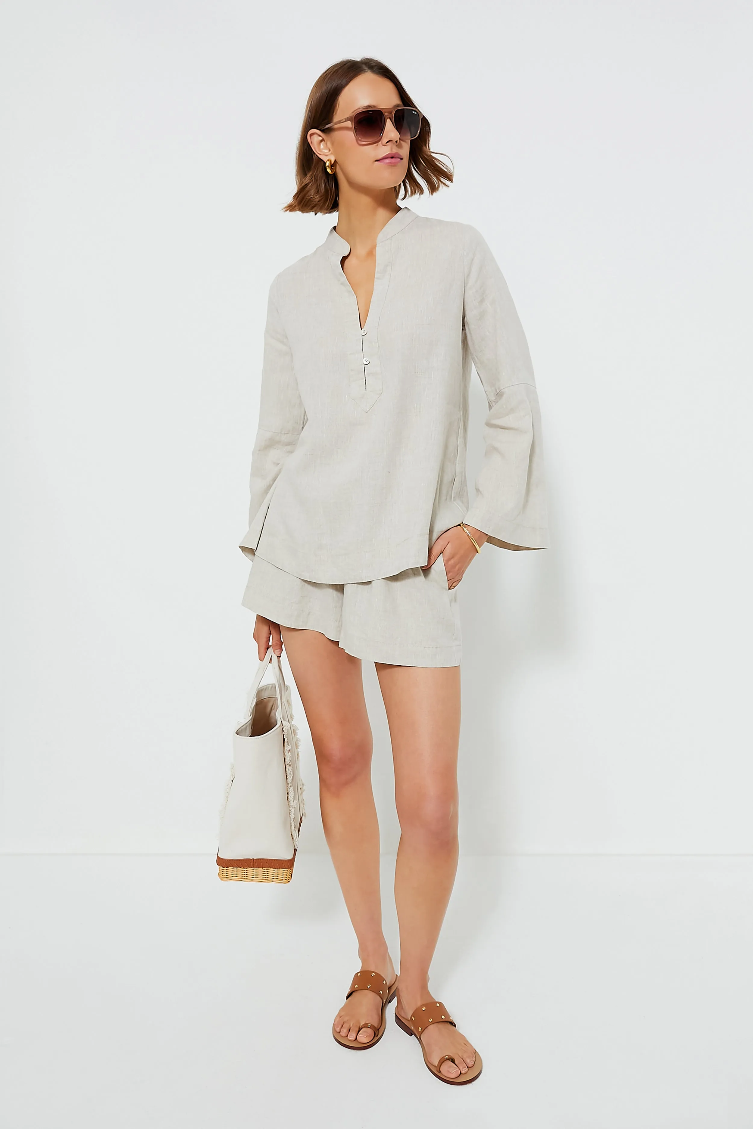 Natural Linen Tatum Popover