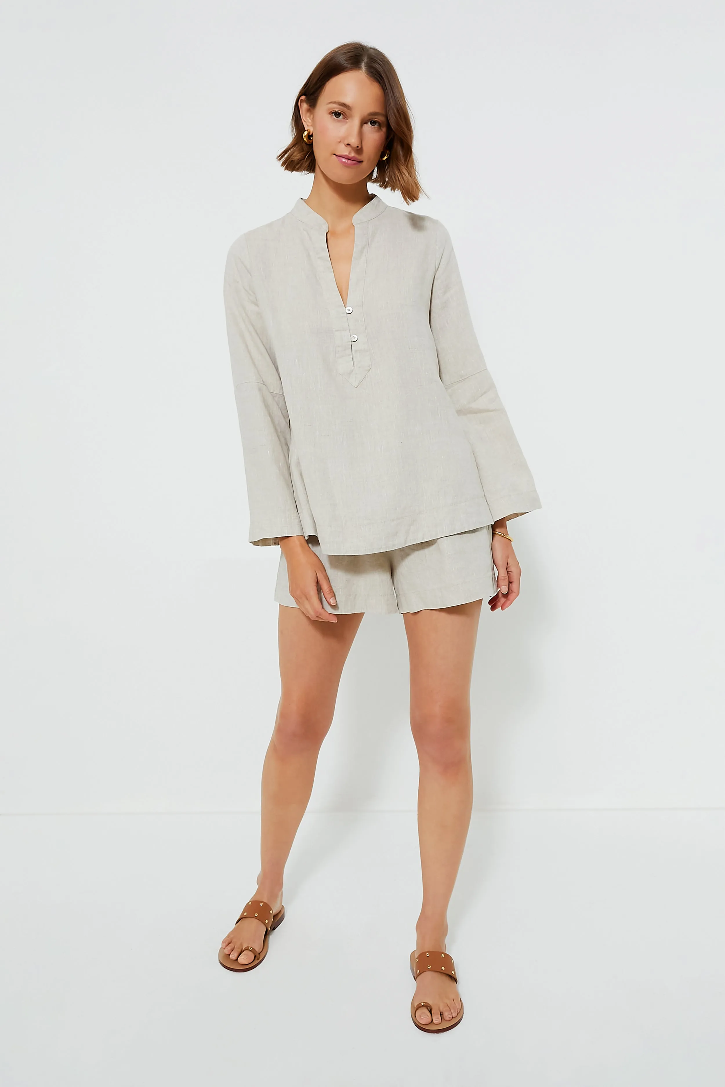 Natural Linen Tatum Popover