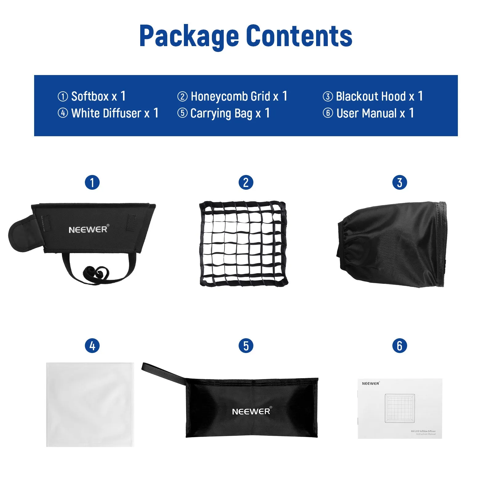 NEEWER 12.2” x 11.4” Foldable Softbox Diffuse