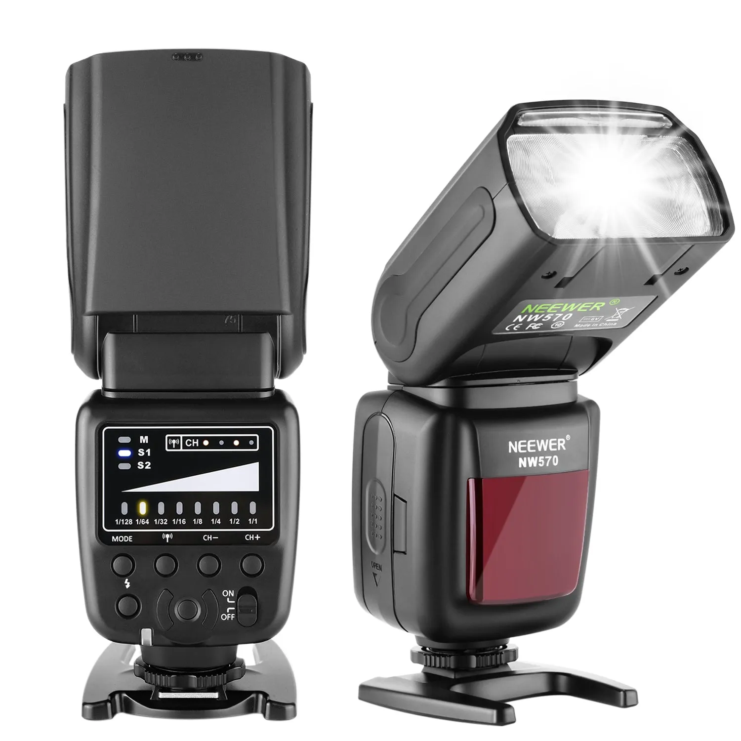 Neewer Flash Speedlite with 2.4G Wireless System and 15 Channel Transmitter