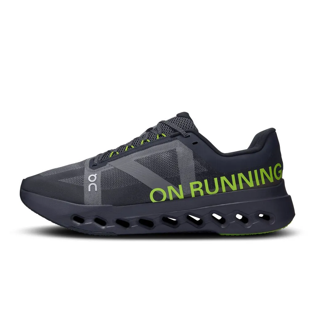 On Men's Cloudsurfer Next Running Shoes Black / Iron