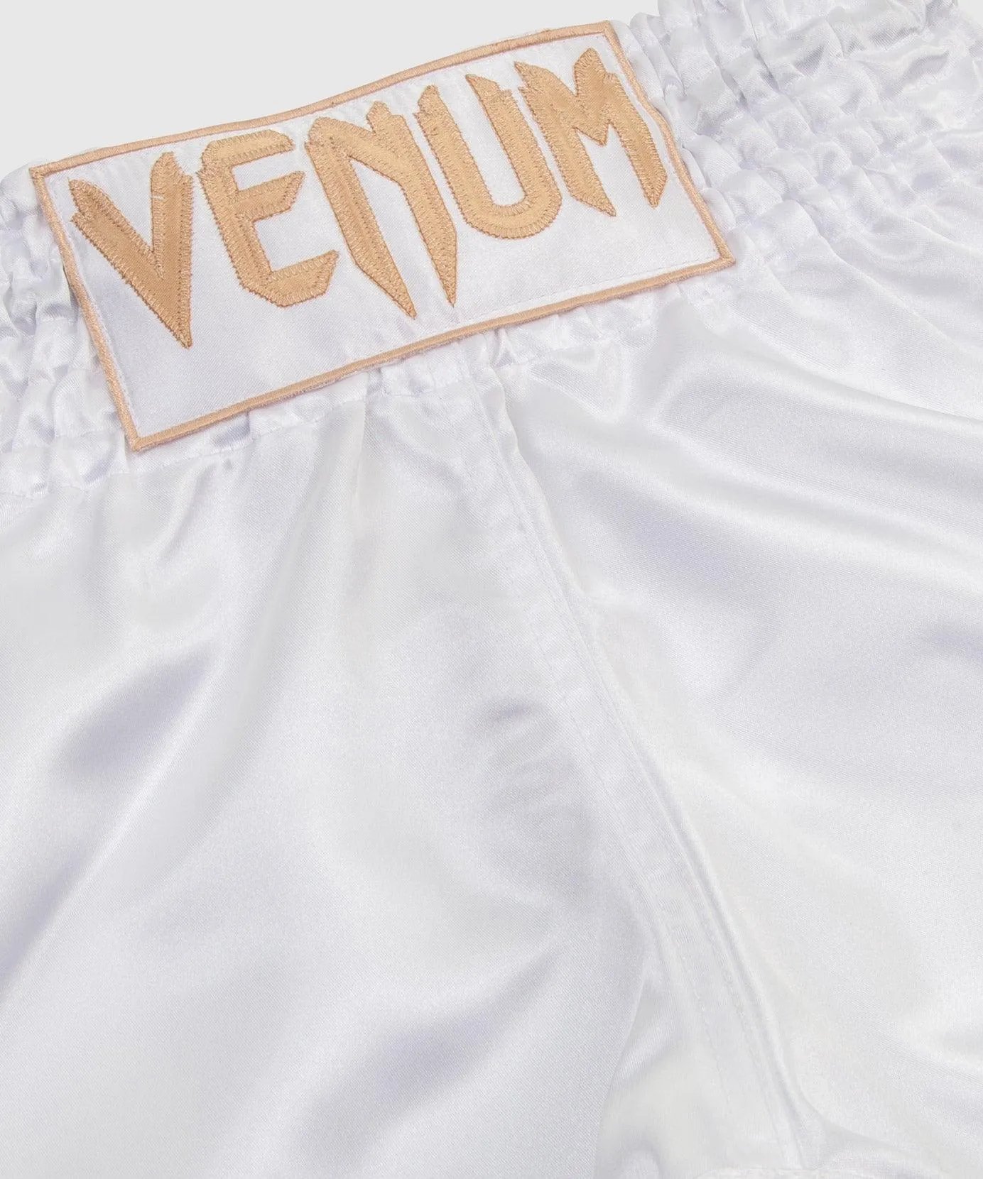 Pantalón de Muay Thai Venum Classic - Blanco/Oro