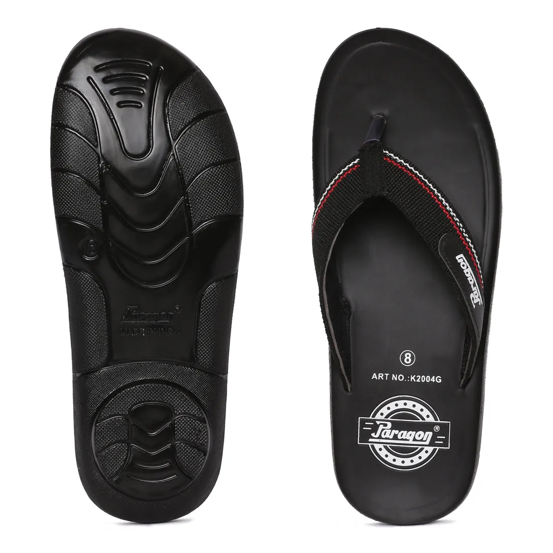 Paragon  K2004G Men Stylish Lightweight Flipflops | Casual & Comfortable Daily-wear Slippers for Indoor & Outdoor | For Everyday Use