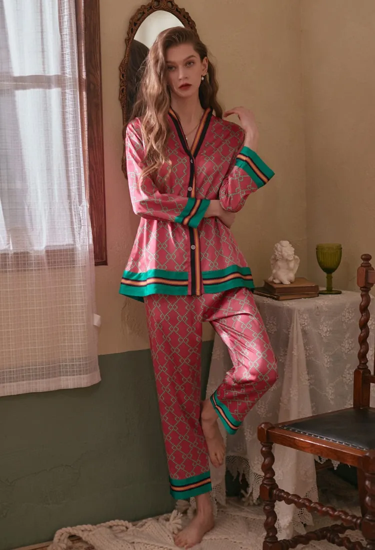 Pijama Iconic em Cetim Longo Feminino