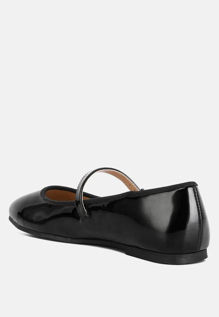 Posy Classic Mary Jane Flats