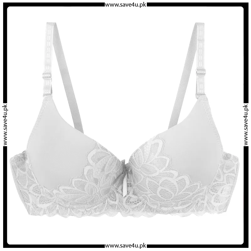 Push Up Thin Padded Lacy Trimmed Wired Bra