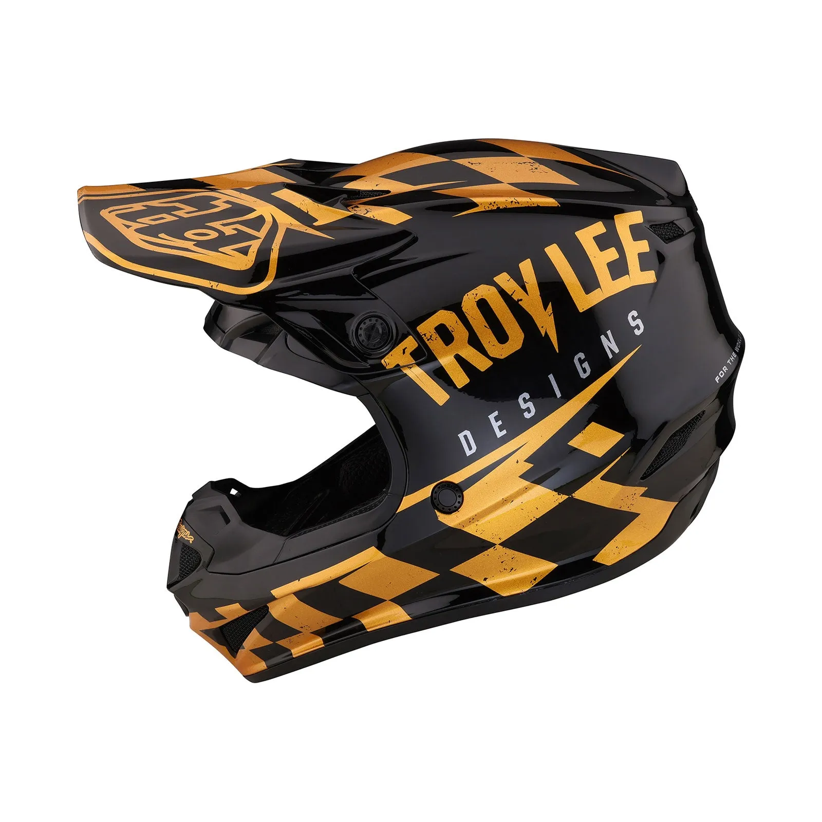 SE4 Polyacrylite Helmet Race Shop Black / Gold