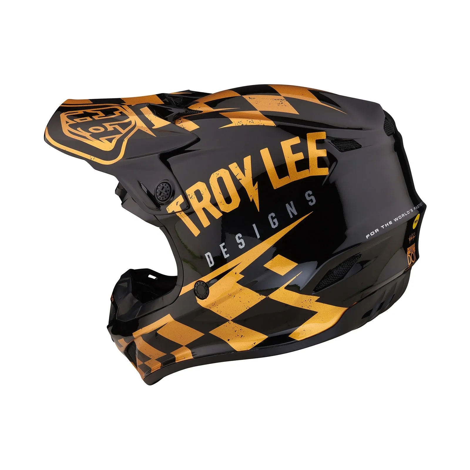 SE4 Polyacrylite Helmet Race Shop Black / Gold