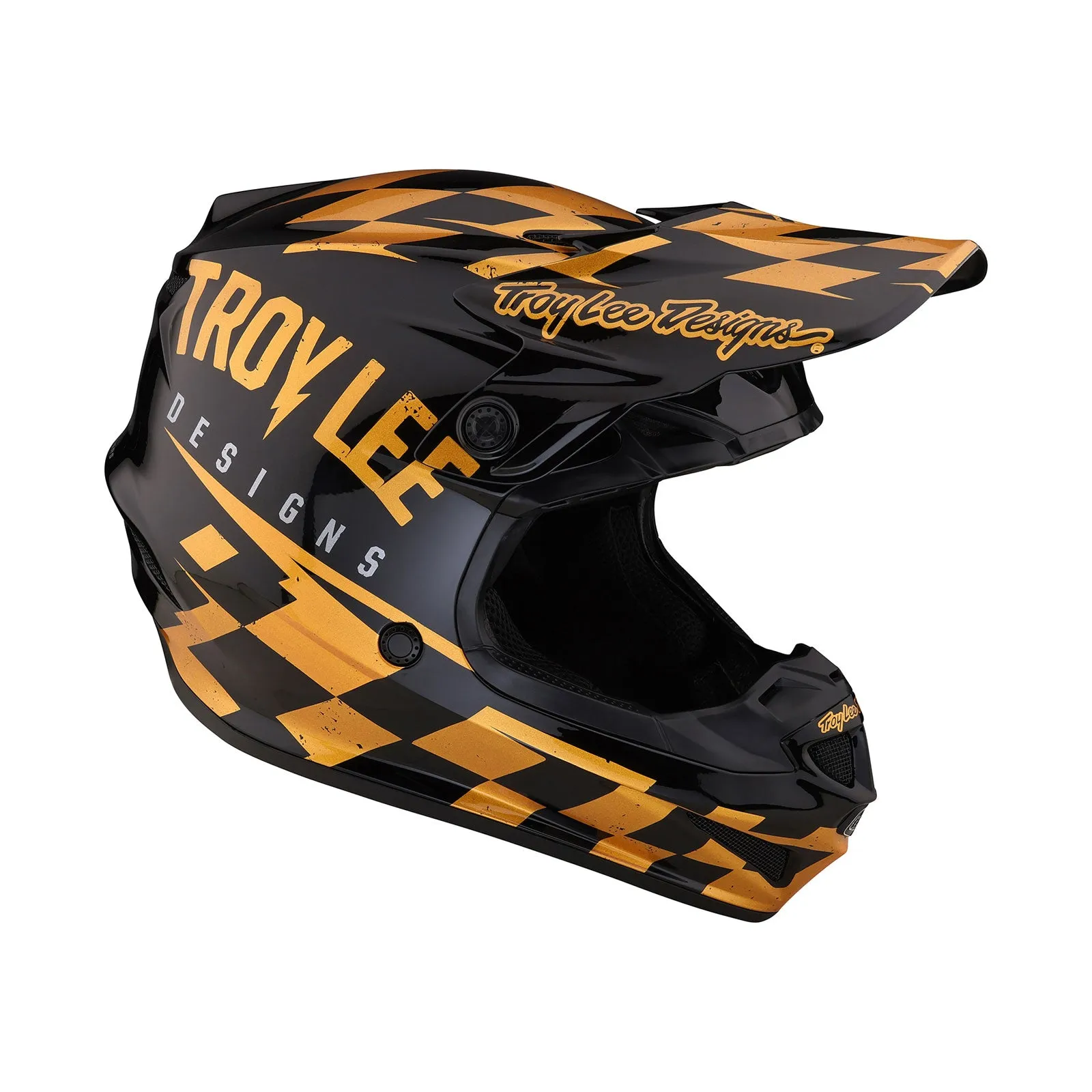 SE4 Polyacrylite Helmet Race Shop Black / Gold