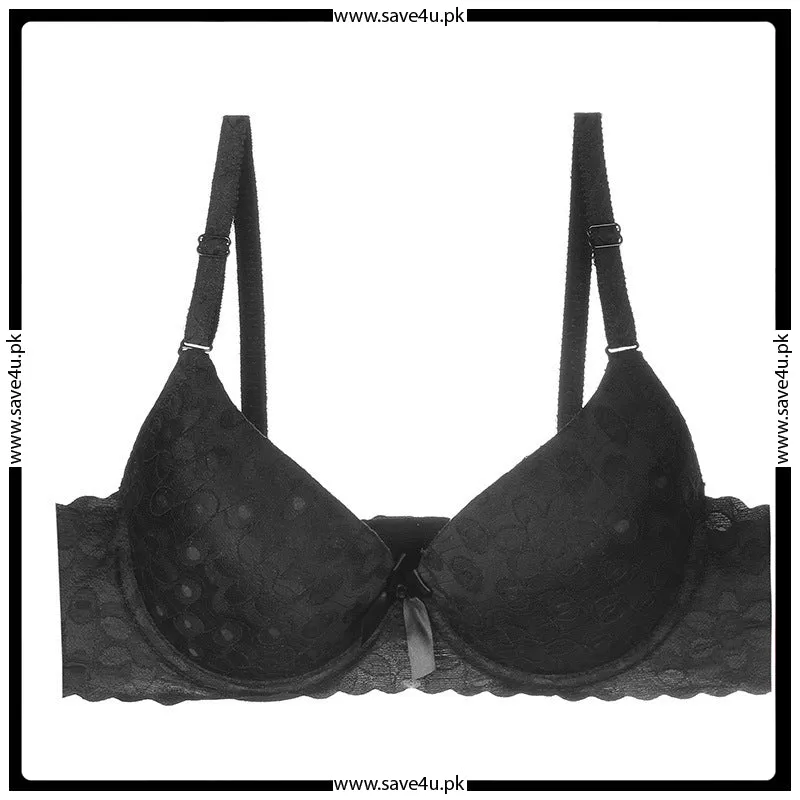 Soft Nylon Lace Trim Stylish Bra