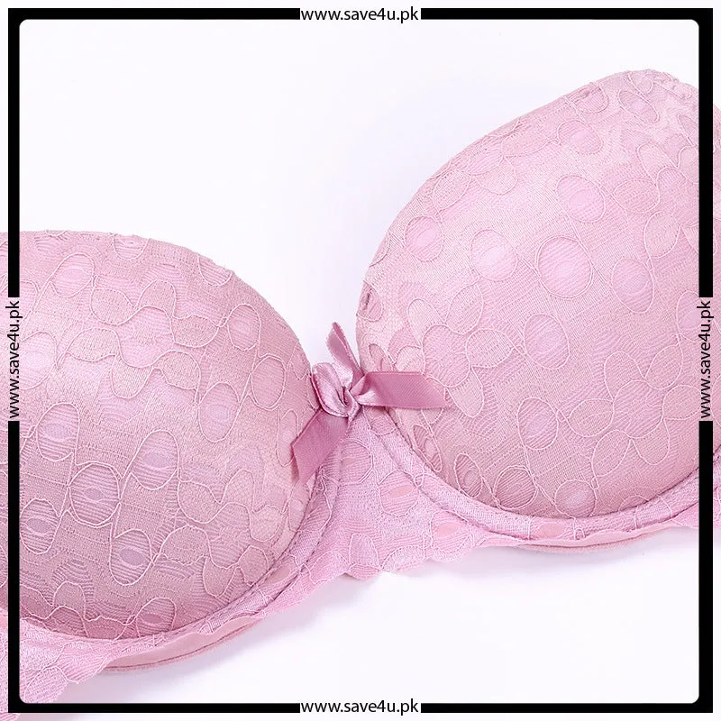 Soft Nylon Lace Trim Stylish Bra