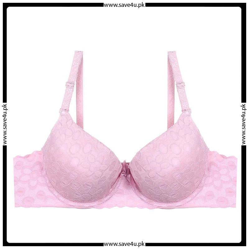 Soft Nylon Lace Trim Stylish Bra