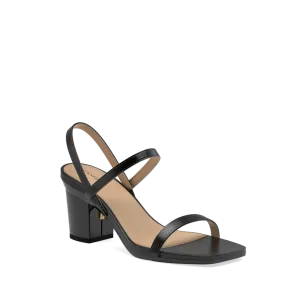 The Slingback Miranda - Coal   Block Heel Kit 3 Coal-FINAL SALE