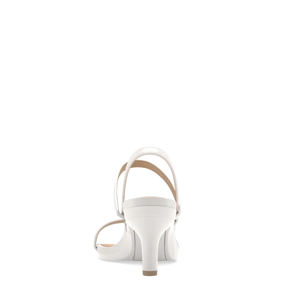 The Slingback Miranda - White   Stiletto Heel Kit 3 White-FINAL SALE