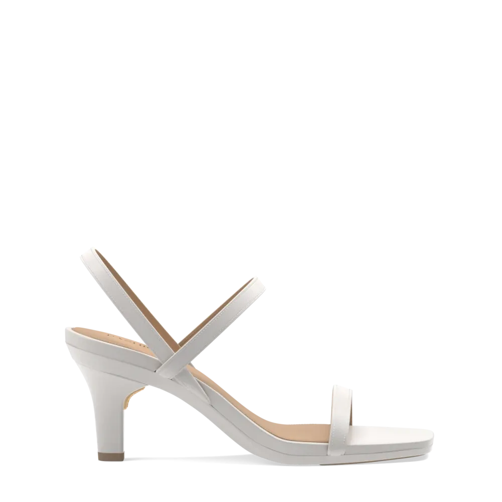 The Slingback Miranda - White   Stiletto Heel Kit 3 White-FINAL SALE