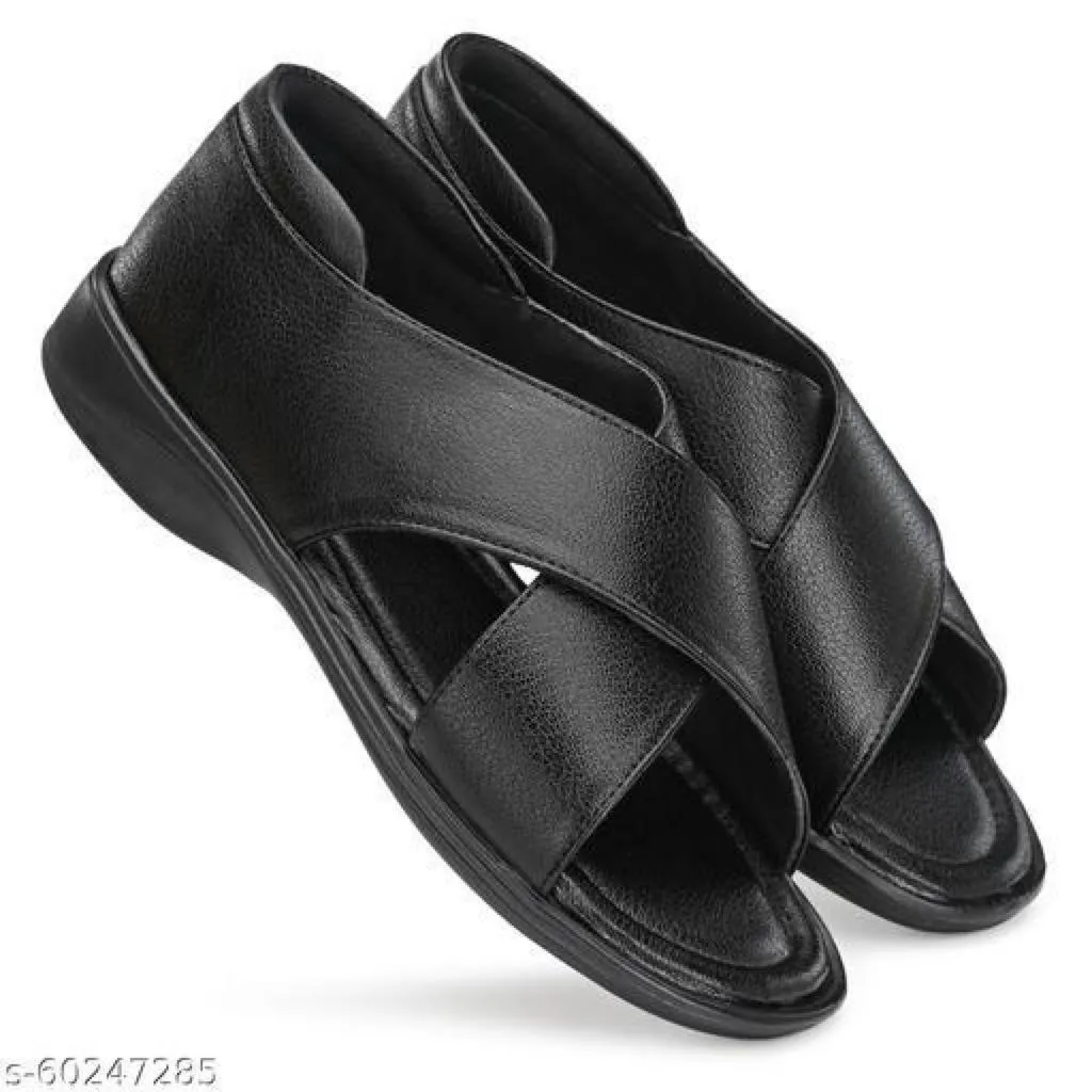 Timberwood Men Black Flats Sandal