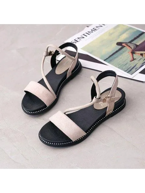 Unique Bottom Comfortable Buckle Women Sandals