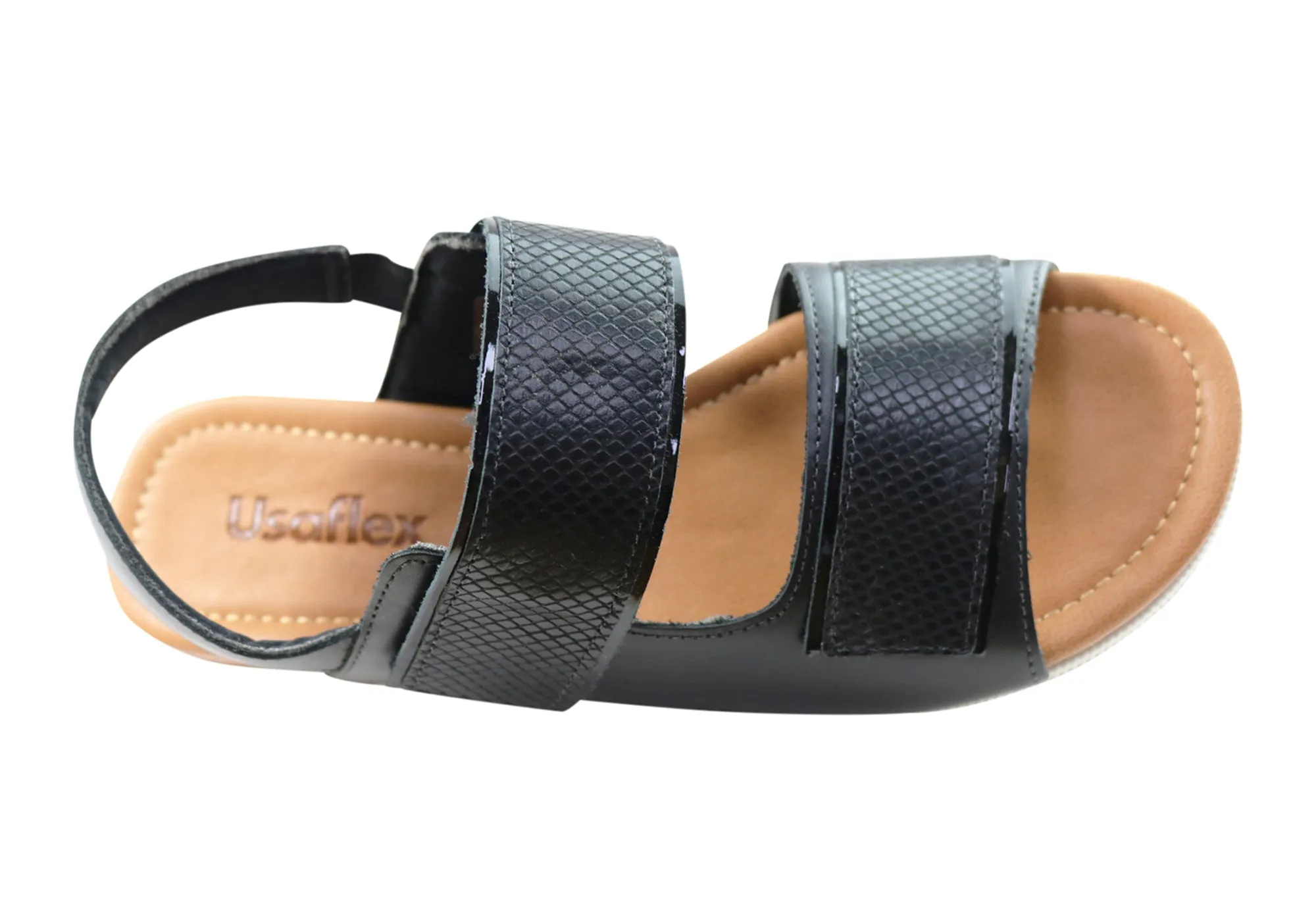 Usaflex Hilda Womens Comfortable Leather Sandals Made In Brazil