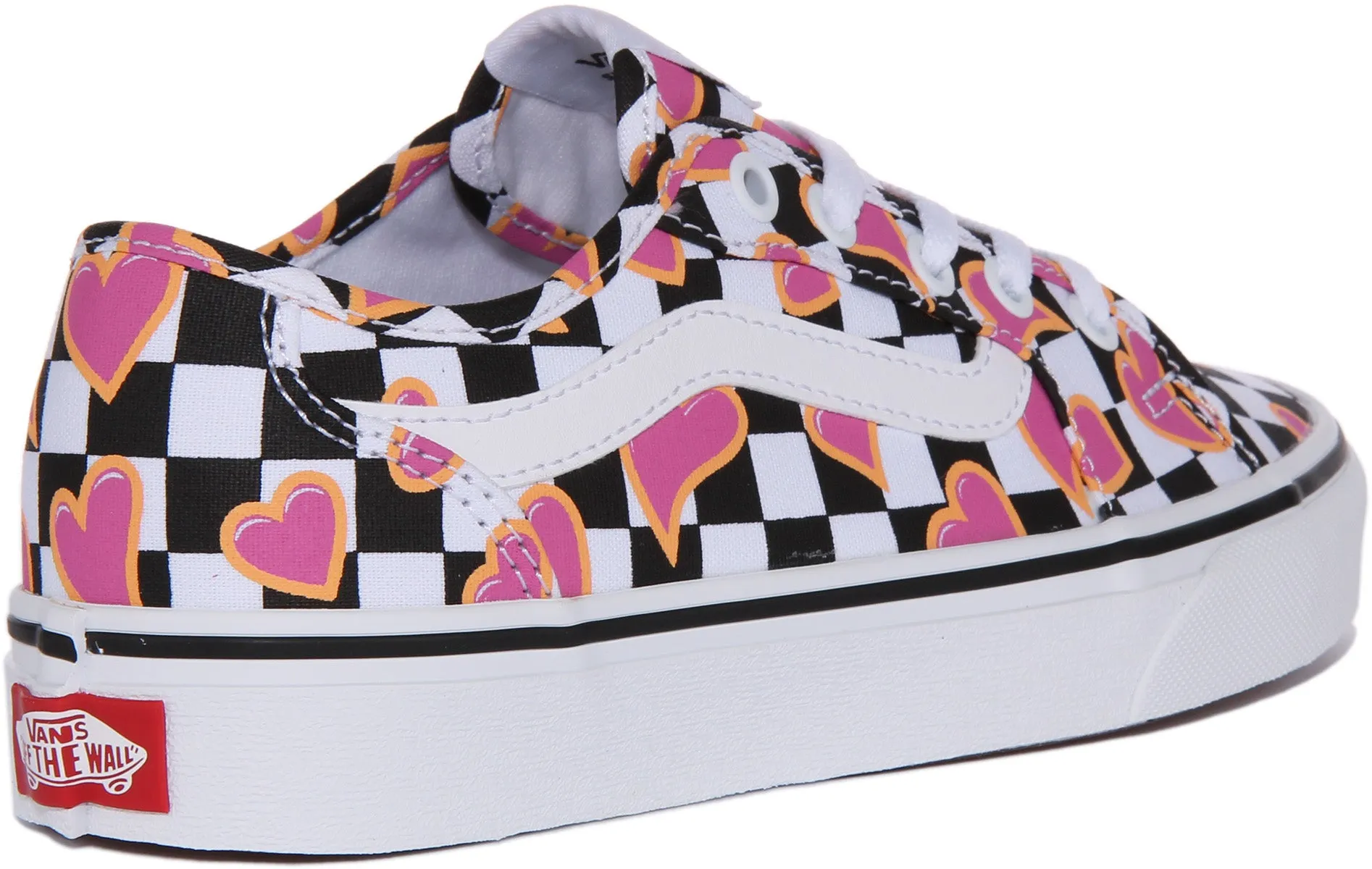 Vans Filmore Decon In Black Heart Checkerboard For Women