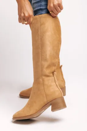 Vintage Tan Suede Knee High Boots - FINAL SALE