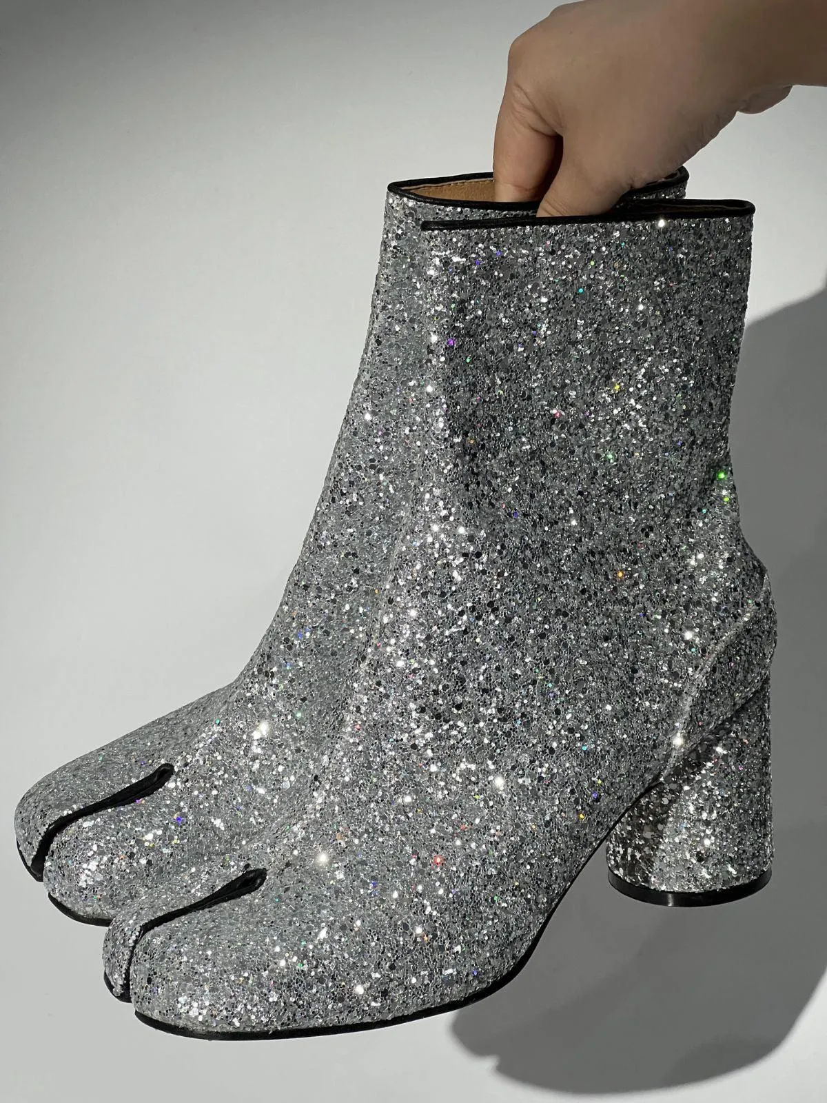 Wallon Tabi Toe Sequin Boots